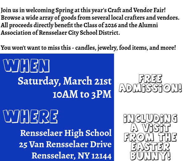 2026 Craft Fair Flyer